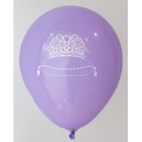 Lavender Princess Printed Balloons